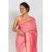 Pure Munga Silk Saree With Zari Weaving Border And Contrast Color Piping (KR161)
